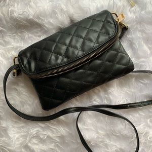 NWOT Black Quilted Bag